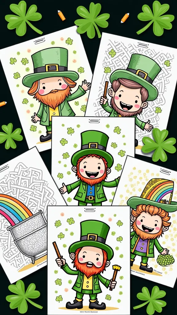 Páginas para colorear del Día de San Patricio gratis